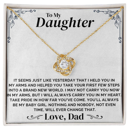 To My Daughter - Always My Baby Girl - Necklace