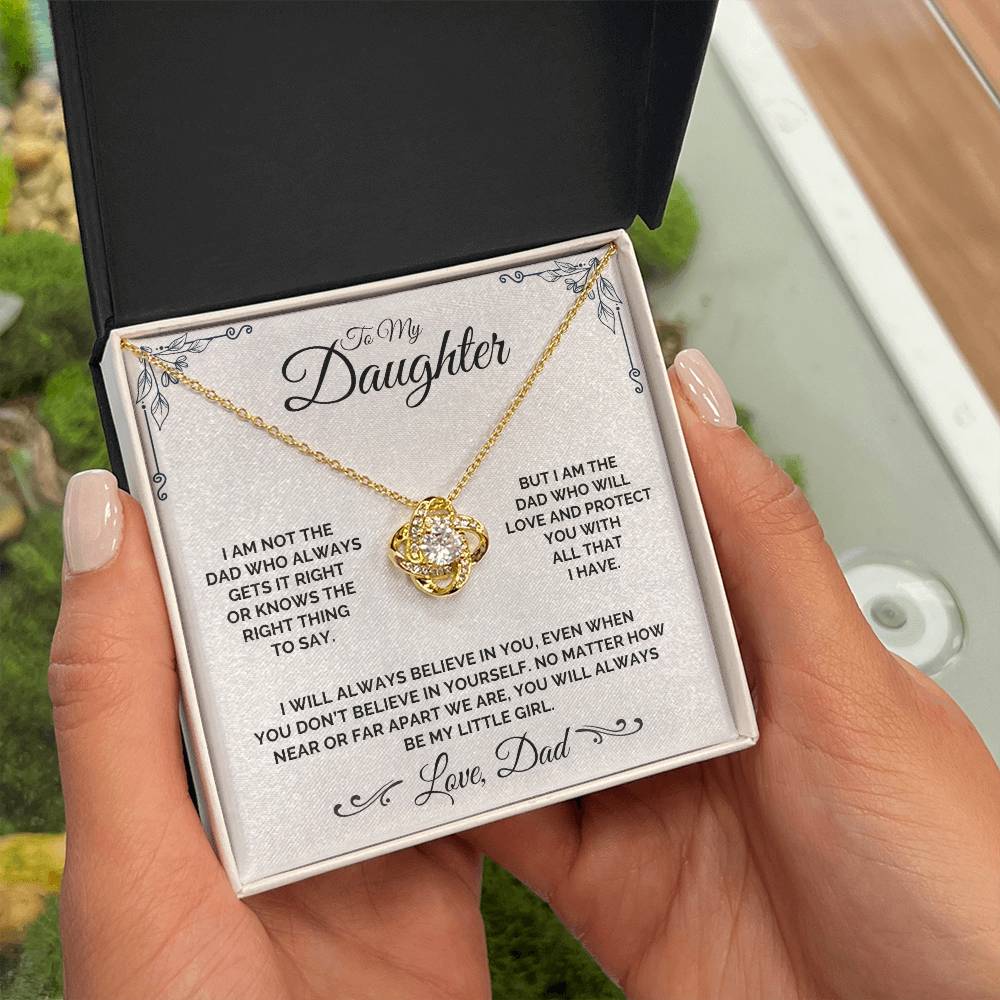 To My Daughter - The Imperfect But Loving Dad - Necklace