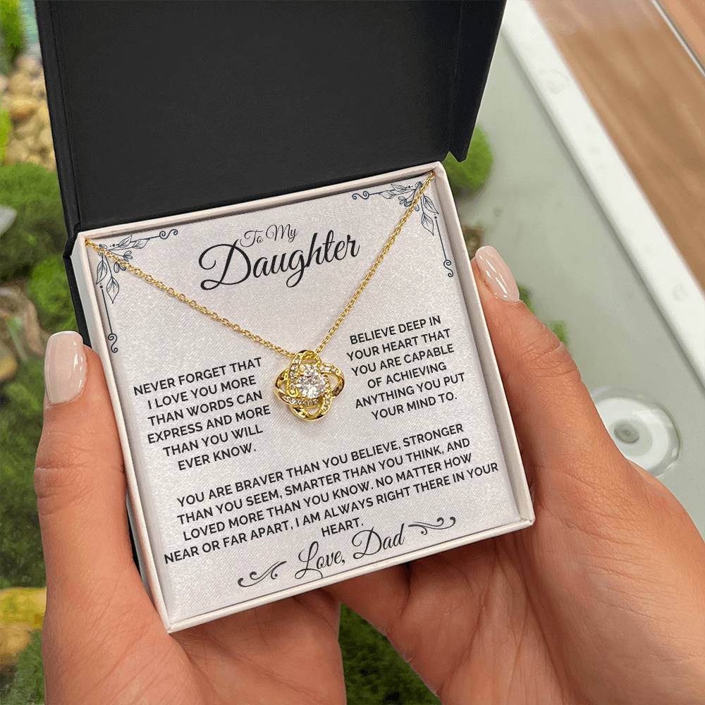 To My Daughter - Braver Than You Believe - Necklace