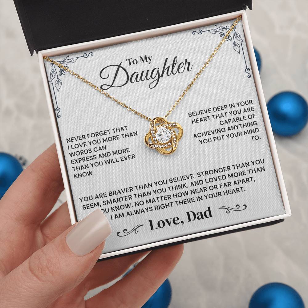 To My Daughter - Believe In Yourself - Necklace