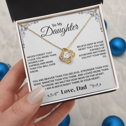 To My Daughter - Believe In Yourself - Necklace