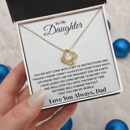 To My Daughter – You Are My World – Necklace