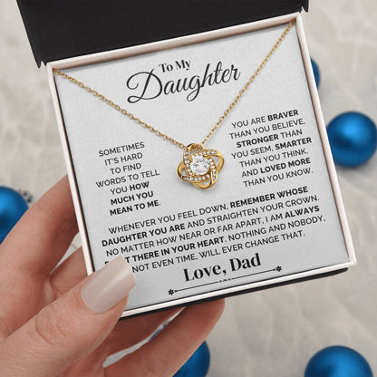 To My Daughter – Straighten Your Crown – Necklace