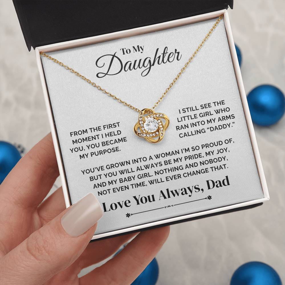 To My Daughter – My Pride, My Joy, My Purpose – Necklace