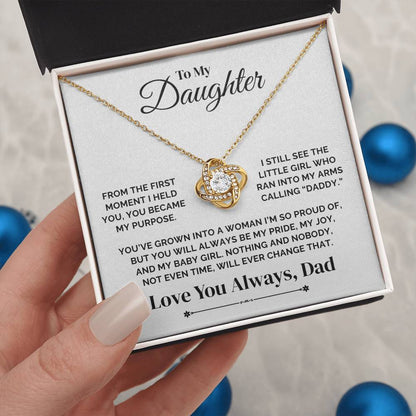 To My Daughter – My Pride, My Joy, My Purpose – Necklace