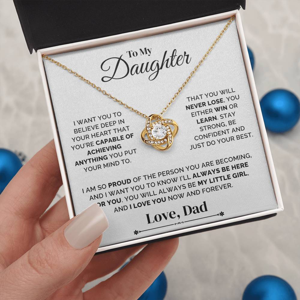 To My Daughter – You’ll Always Be My Little Girl – Necklace