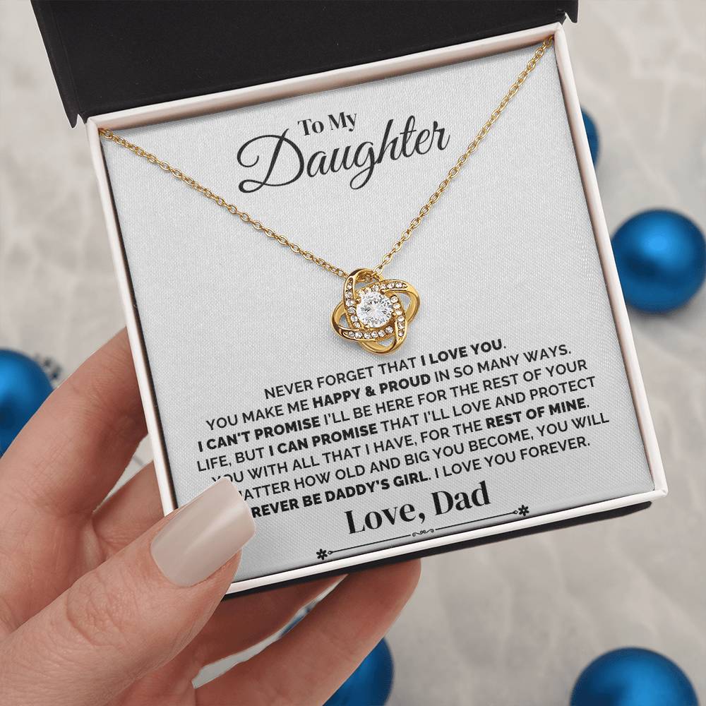 To My Daughter – Daddy’s Forever Promise – Necklace