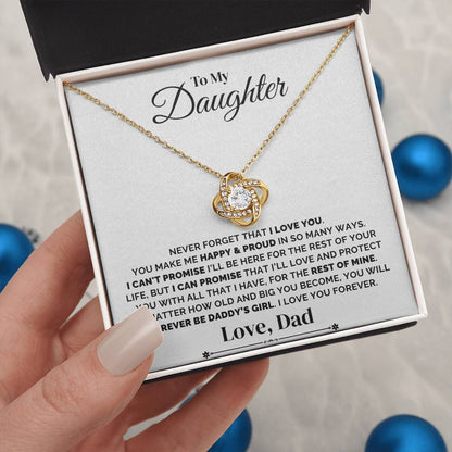 To My Daughter – Daddy’s Forever Promise – Necklace