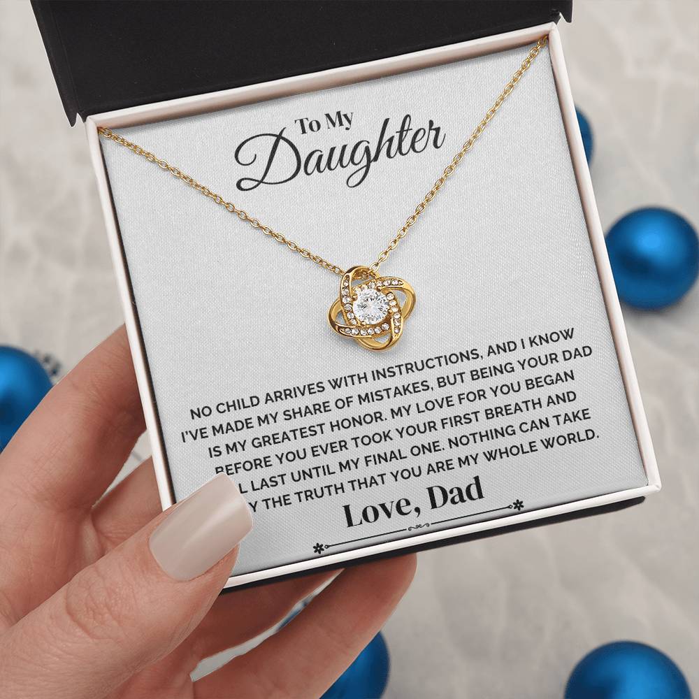 To My Daughter – My Greatest Honor – Necklace