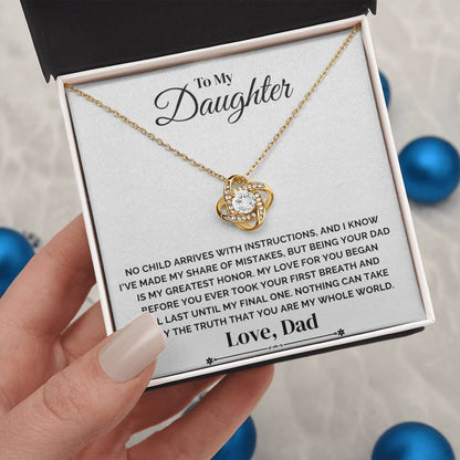To My Daughter – My Greatest Honor – Necklace