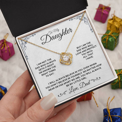 To My Daughter - The Imperfect But Loving Dad - Necklace