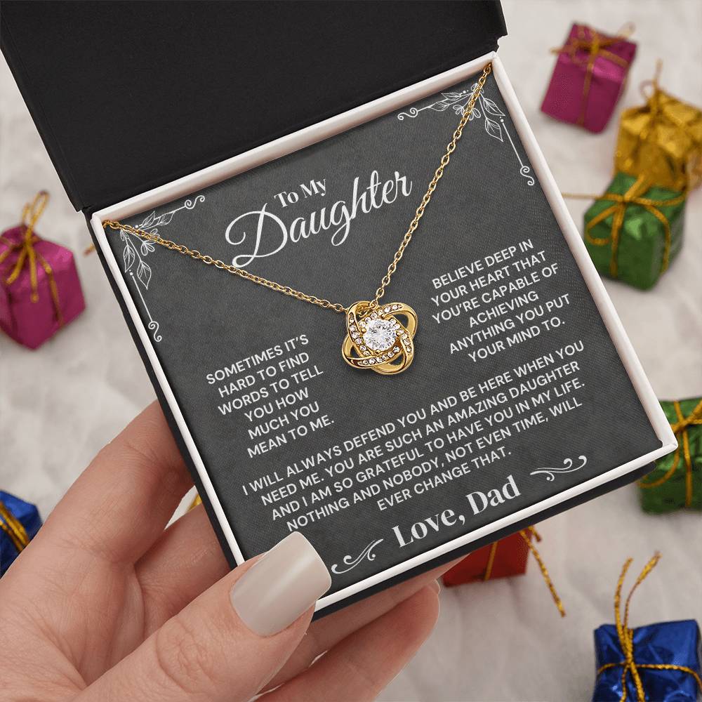 To My Daughter - You Mean Everything To Me - Necklace
