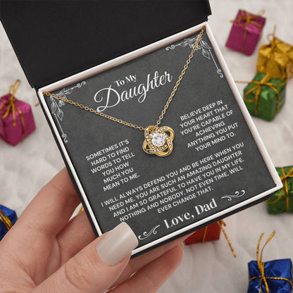 To My Daughter - You Mean Everything To Me - Necklace