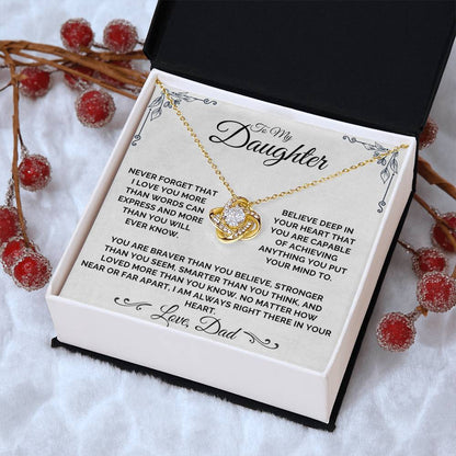 To My Daughter - Braver Than You Believe - Necklace
