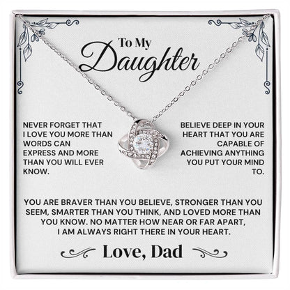 To My Daughter - Believe In Yourself - Necklace