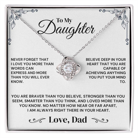 To My Daughter - Believe In Yourself - Necklace