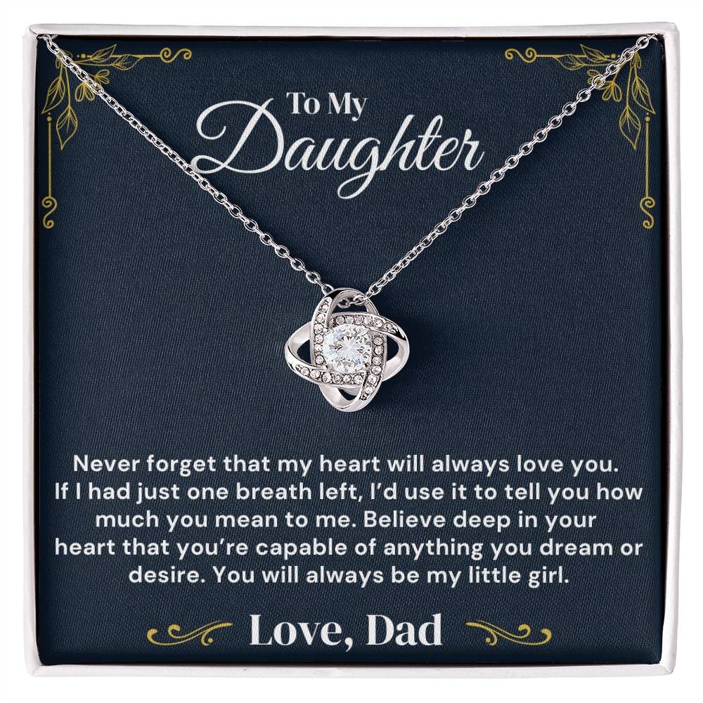To My Daughter – My Heart Is Yours Always – Necklace