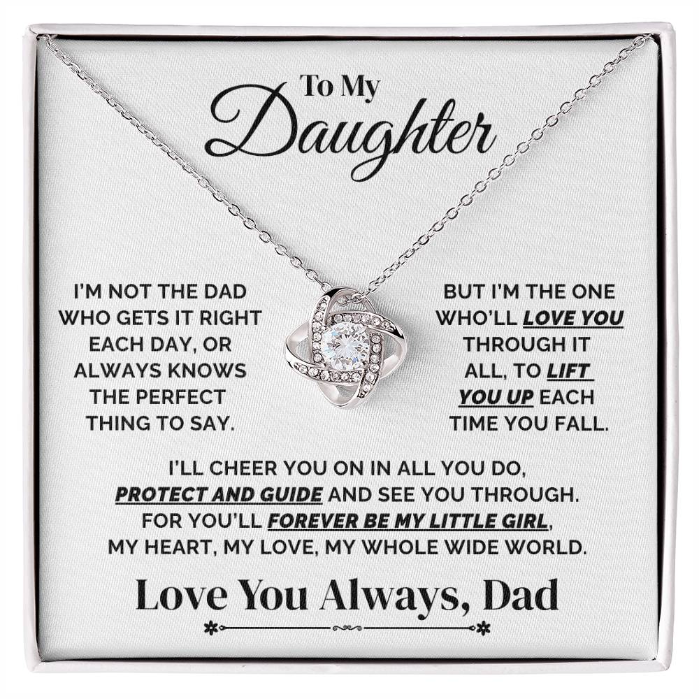 To My Daughter – I'll Lift You Every Time You Fall – Necklace