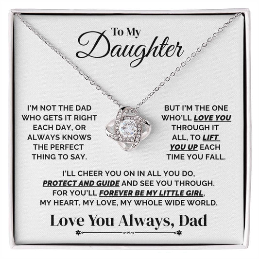 To My Daughter – I'll Lift You Every Time You Fall – Necklace