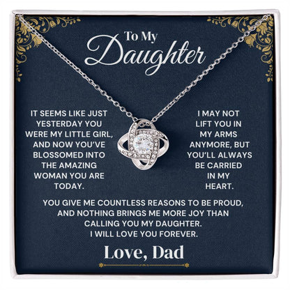 To My Daughter – Just Yesterday – Necklace