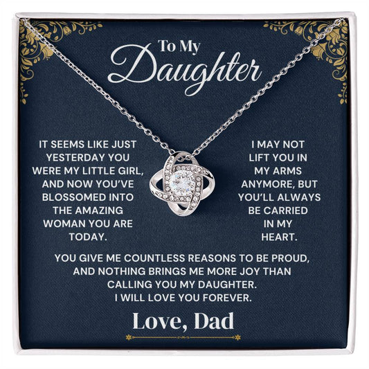 To My Daughter – Just Yesterday – Necklace