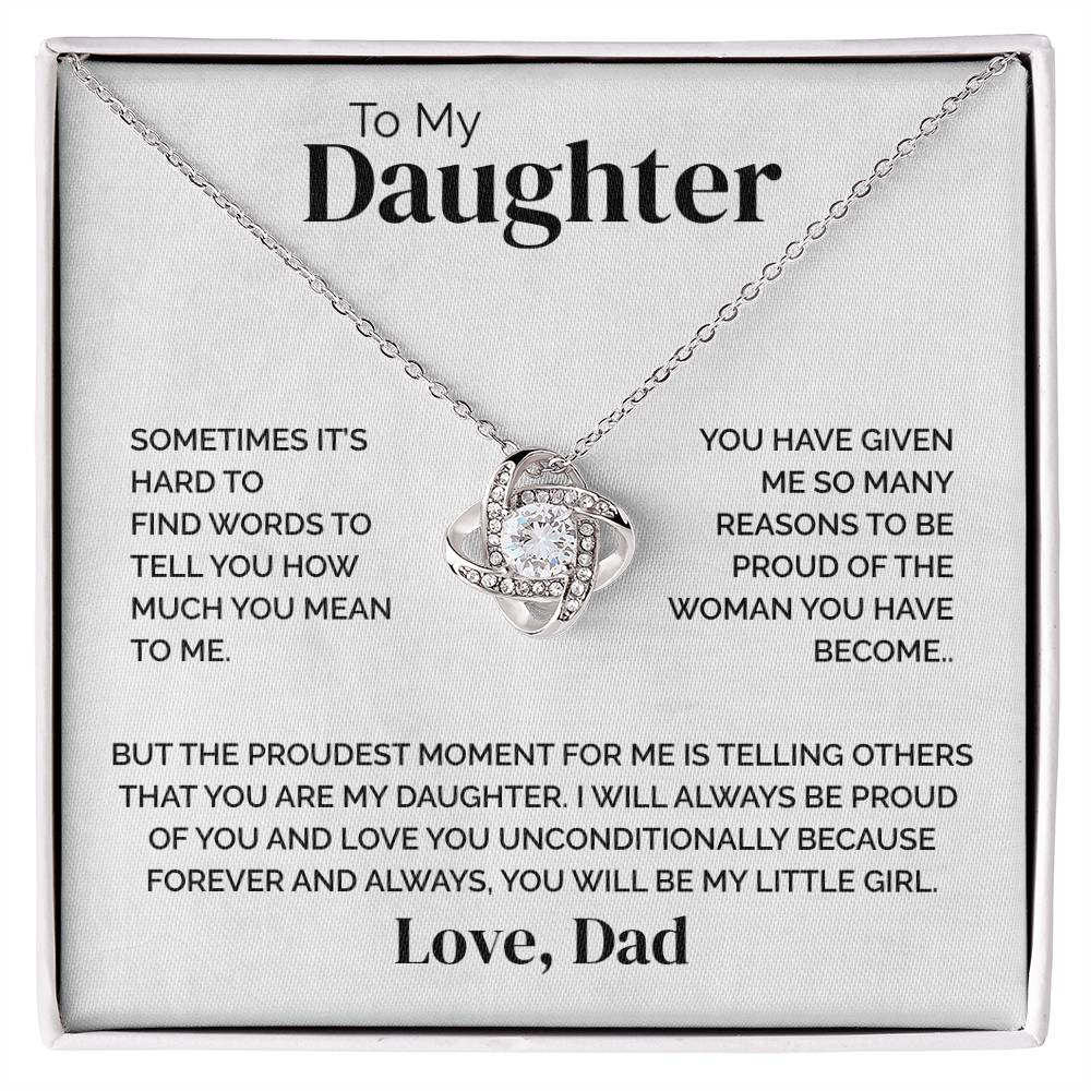 To My Daughter - Biggest Supporter - Necklace