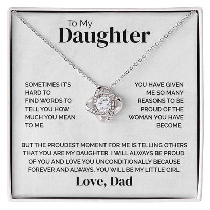 To My Daughter - Biggest Supporter - Necklace