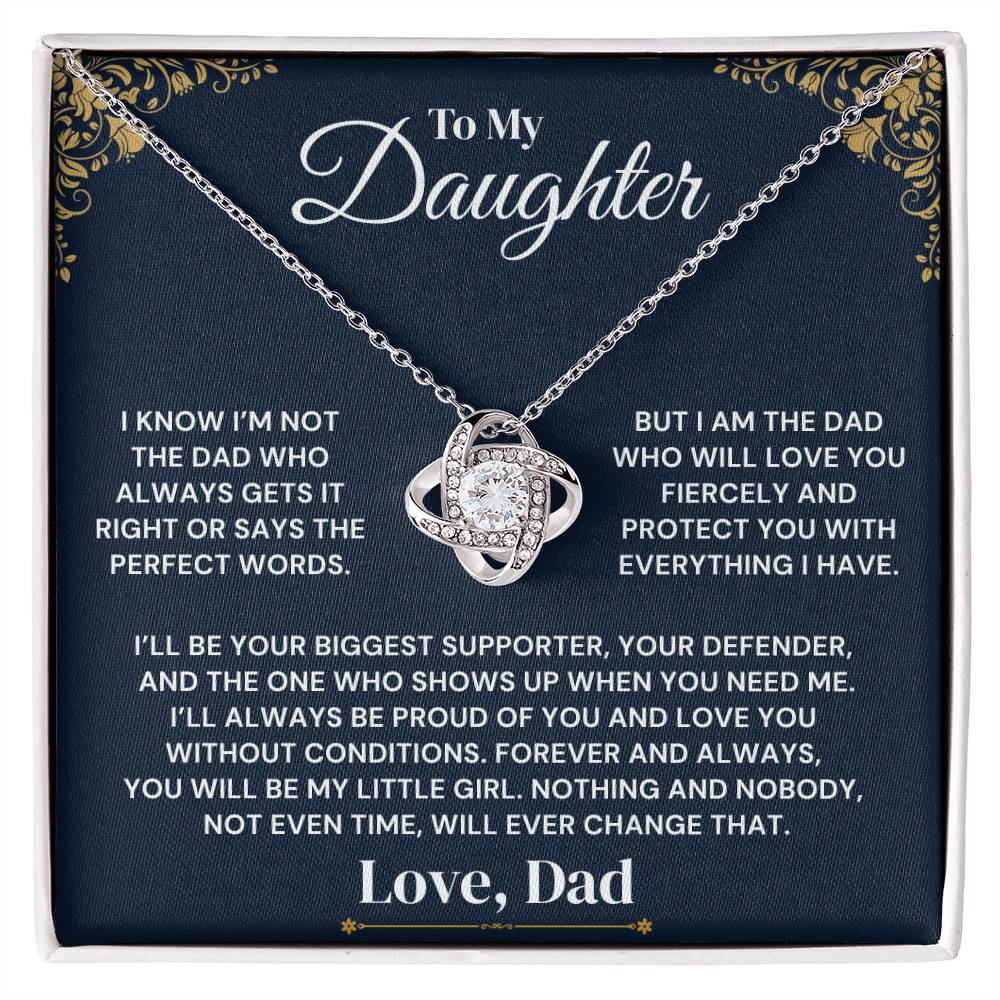 To My Daughter - My Fierce Love and Protection - Necklace