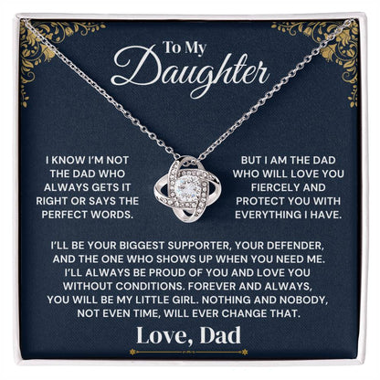 To My Daughter - My Fierce Love and Protection - Necklace