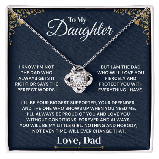 To My Daughter - My Fierce Love and Protection - Necklace