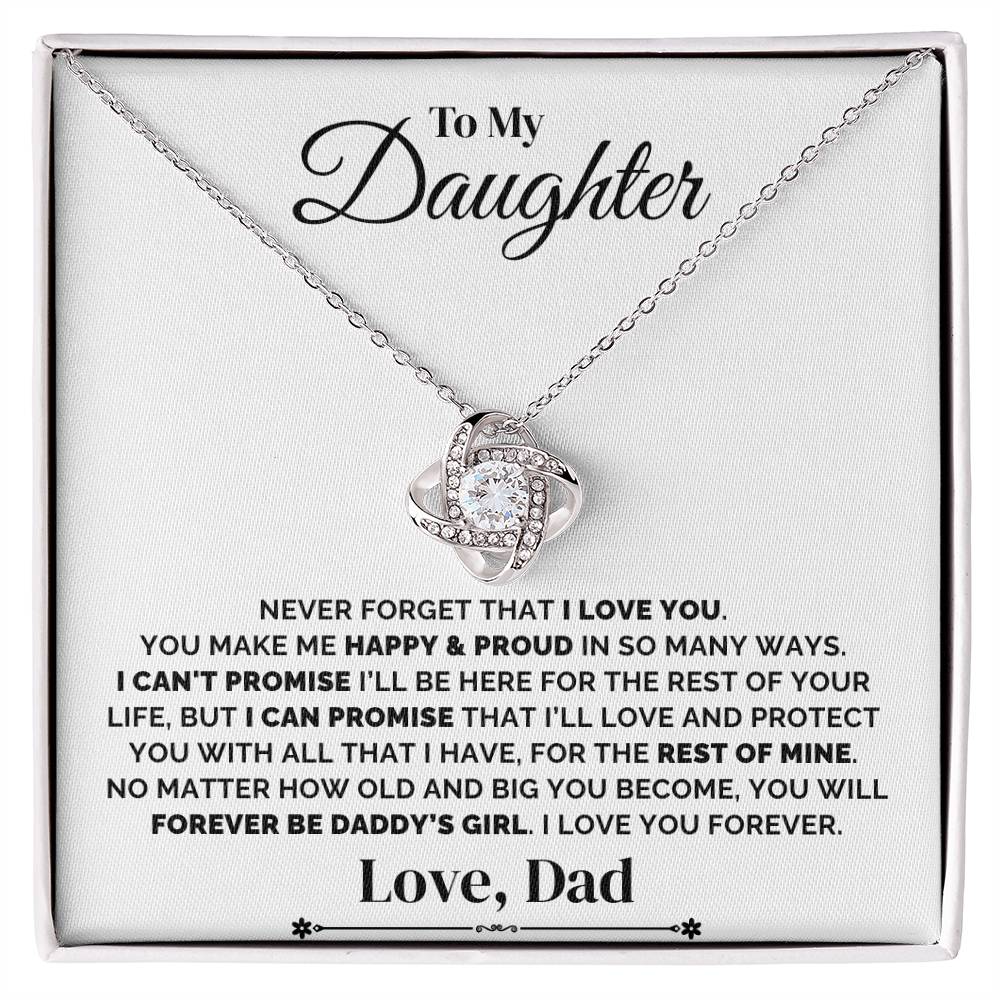 To My Daughter – Daddy’s Forever Promise – Necklace