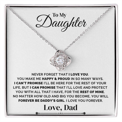 To My Daughter – Daddy’s Forever Promise – Necklace