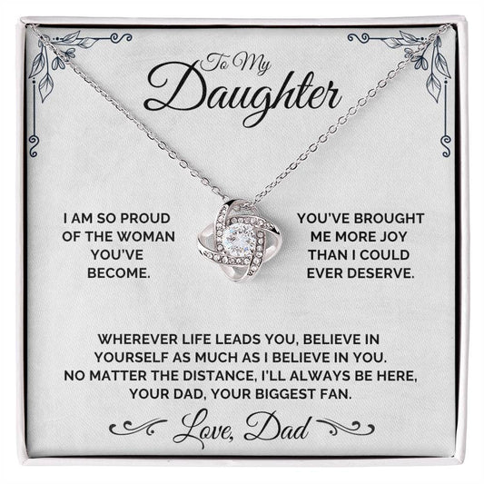 To My Daughter - Your Biggest Fan - Necklace