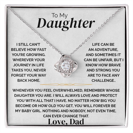 To My Daughter - Never Forget Home - Necklace
