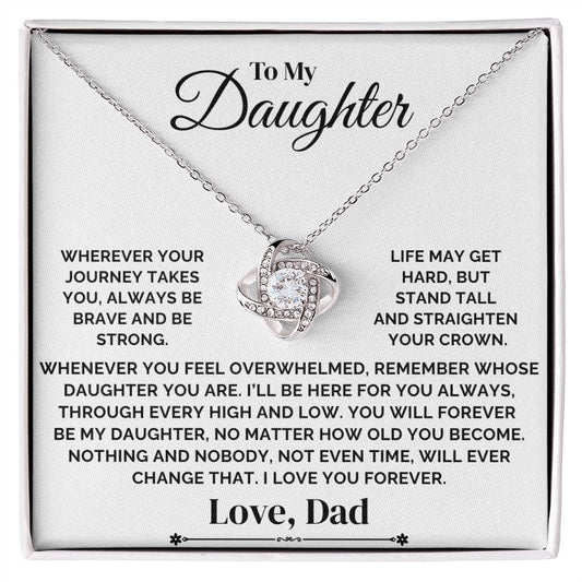 To My Daughter – Straighten Your Crown – Necklace