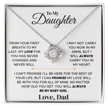 To My Daughter – Forever My Baby Girl – Necklace