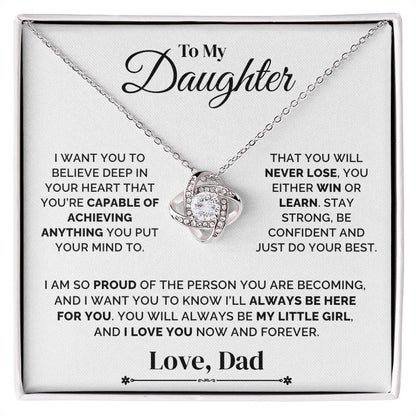 To My Daughter – You’ll Always Be My Little Girl – Necklace