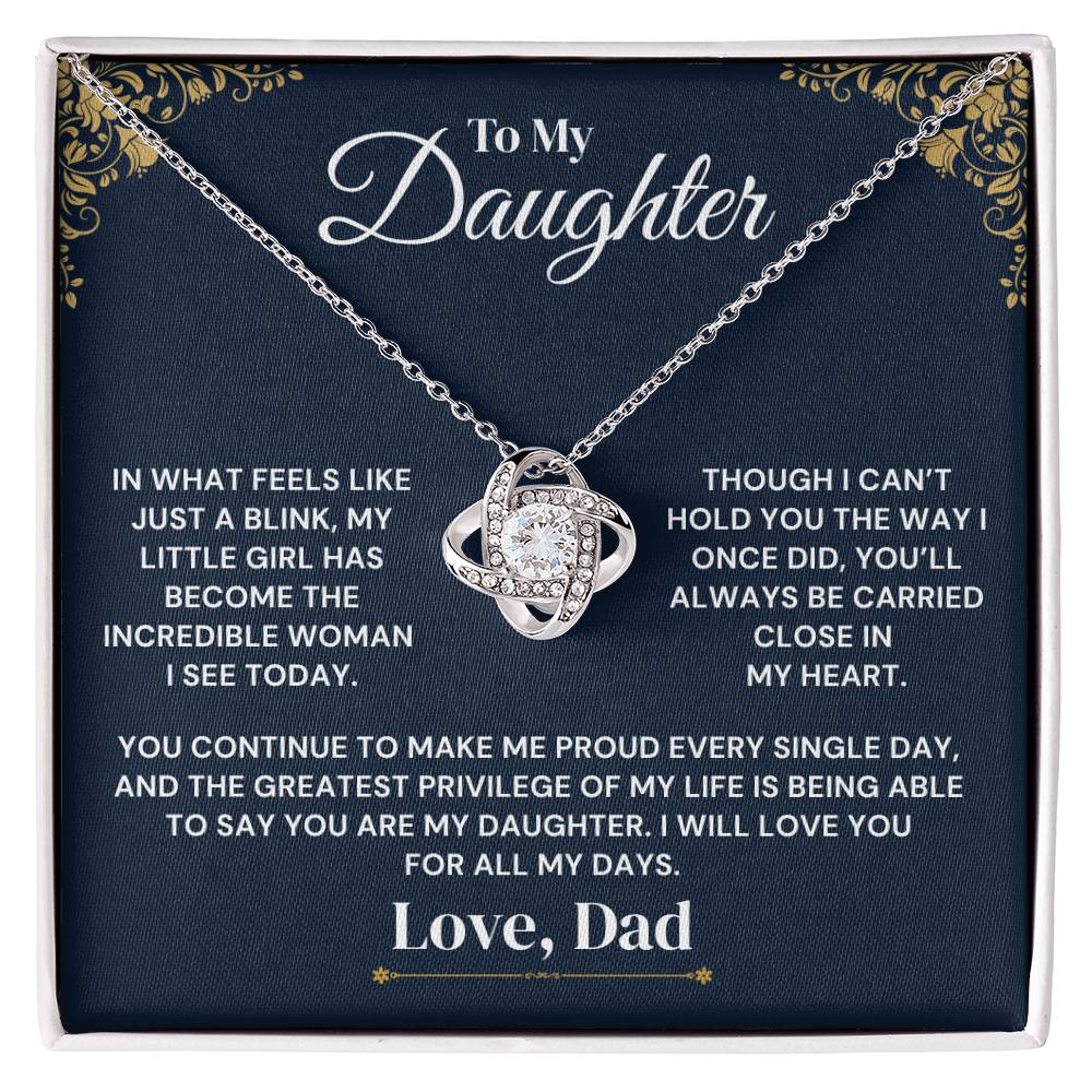 To My Daughter – In a Blink – Necklace