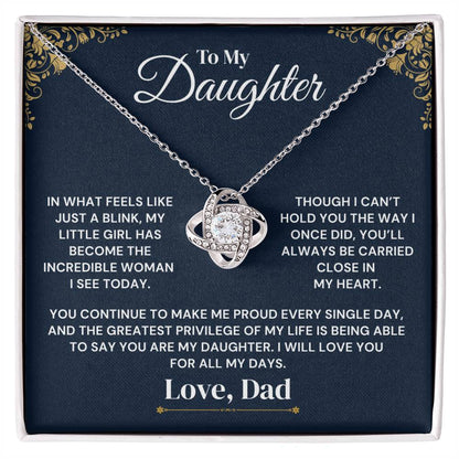 To My Daughter – In a Blink – Necklace