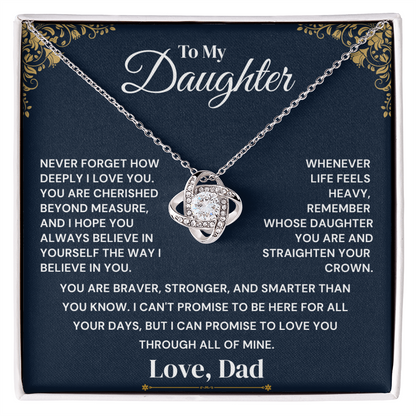 To My Daughter - Believe In Yourself - Necklace