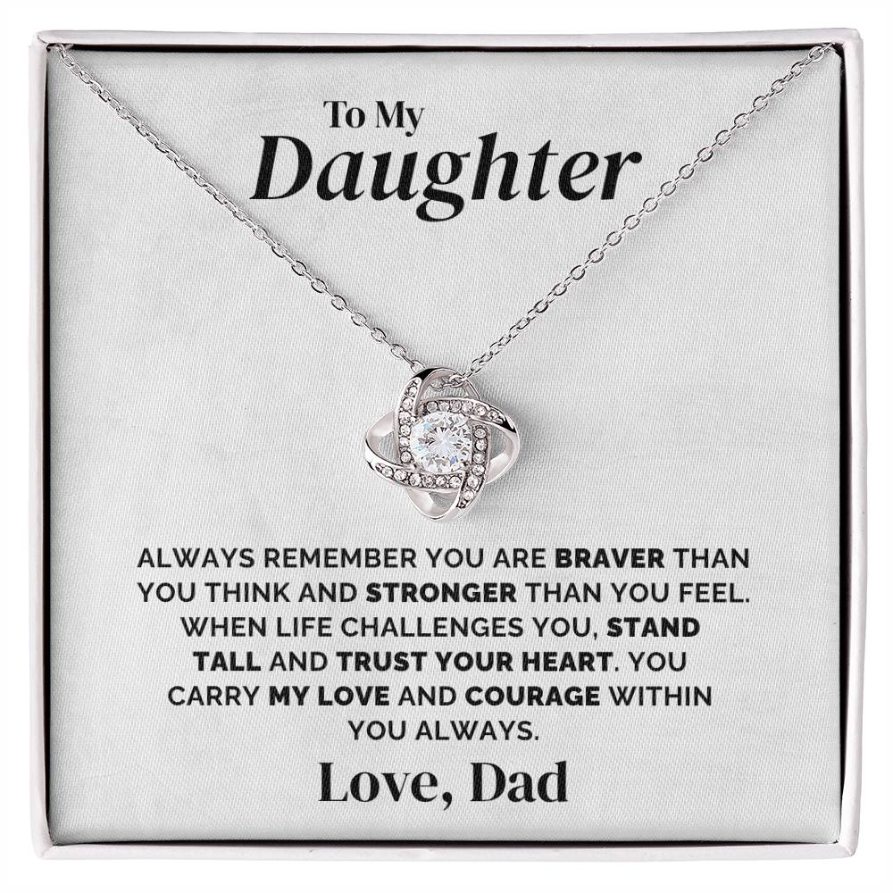 To My Daughter - Always Remember - Necklace