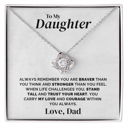 To My Daughter - Always Remember - Necklace