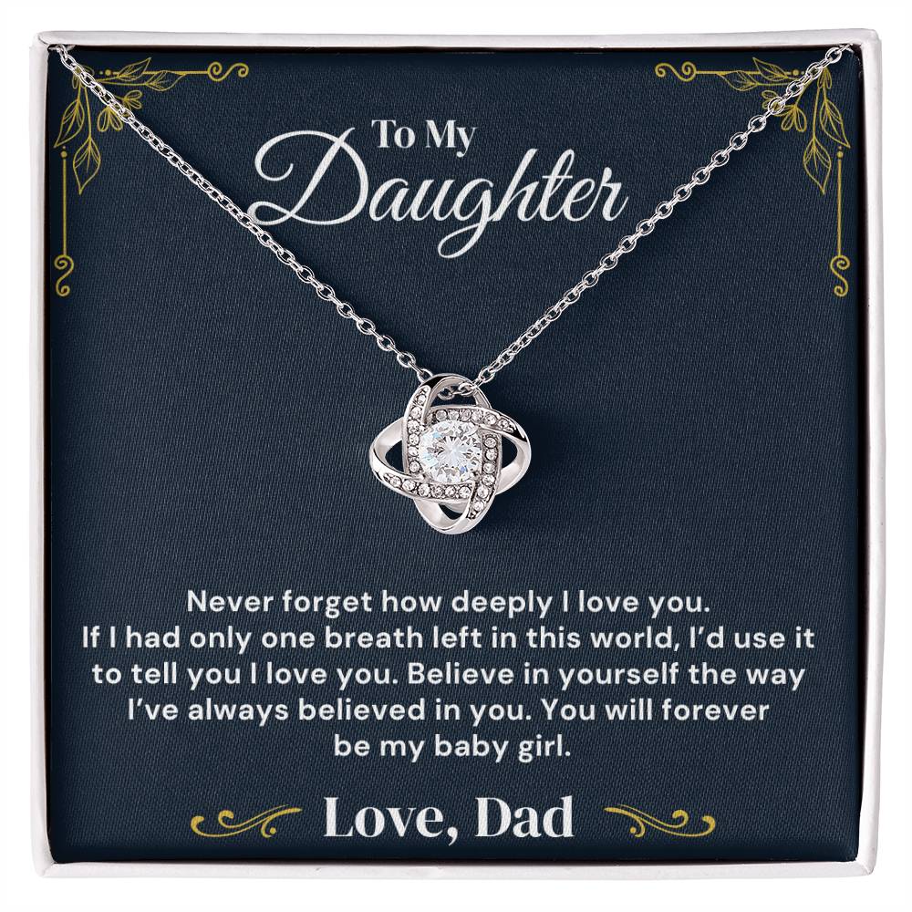 To My Daughter – My Love Runs Deep – Necklace