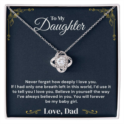 To My Daughter – My Love Runs Deep – Necklace