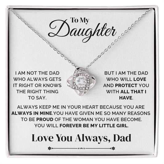 To My Daughter – Always in My Heart – Necklace