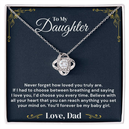 To My Daughter – Loved Beyond Measure – Necklace