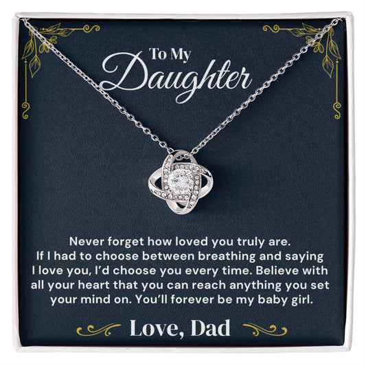 To My Daughter – Loved Beyond Measure – Necklace