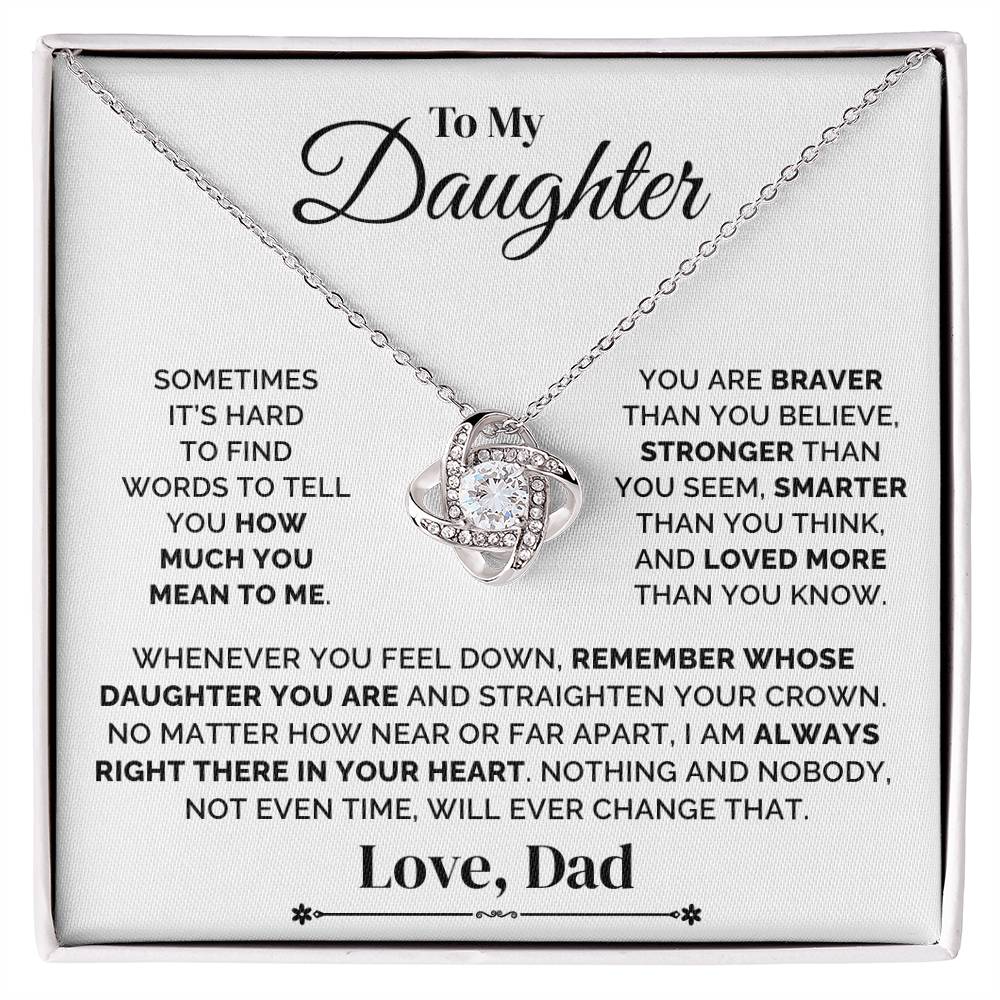 To My Daughter – Straighten Your Crown – Necklace