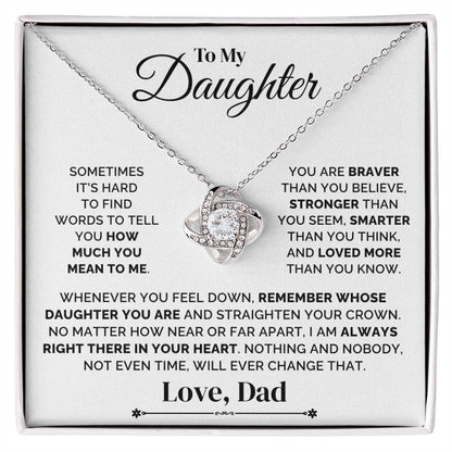 To My Daughter – Straighten Your Crown – Necklace