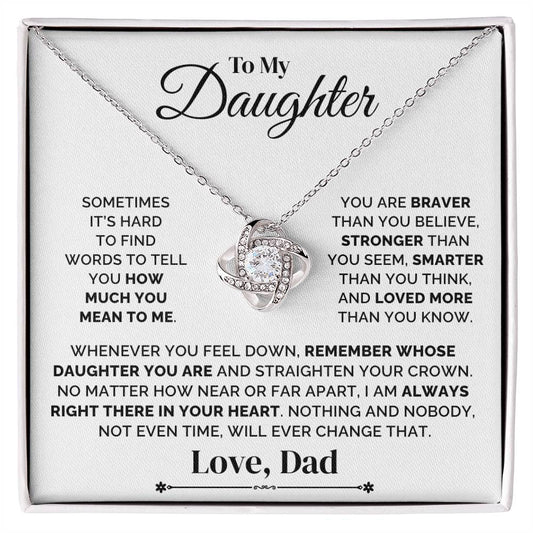 To My Daughter – Straighten Your Crown – Necklace